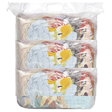 Coloured Cotton Bed Sheet Rags Assorted, 10.0kg Compressed Bag